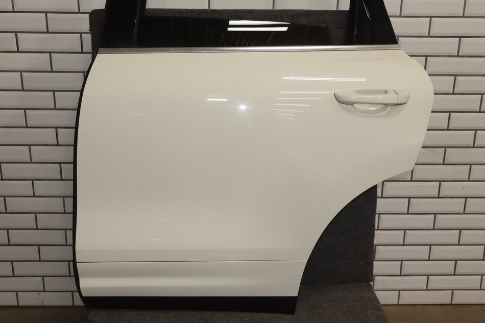 2011-2018 Porsche Cayenne Left Rear Door Sand White ( R6 )