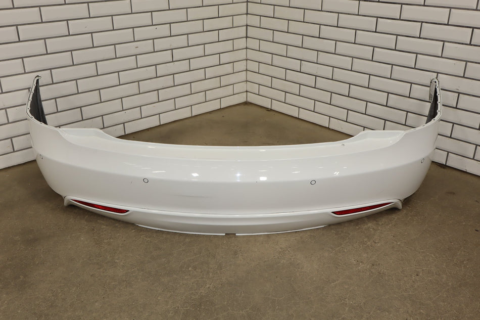 2012-2015 Tesla Model S Rear Bumper Assembly White PBCW