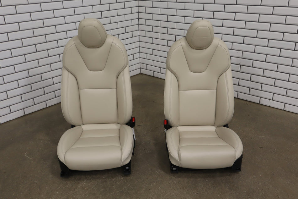 2020 Tesla Model X Long Range All Wheel Drive (Leatherette) Seats Set White