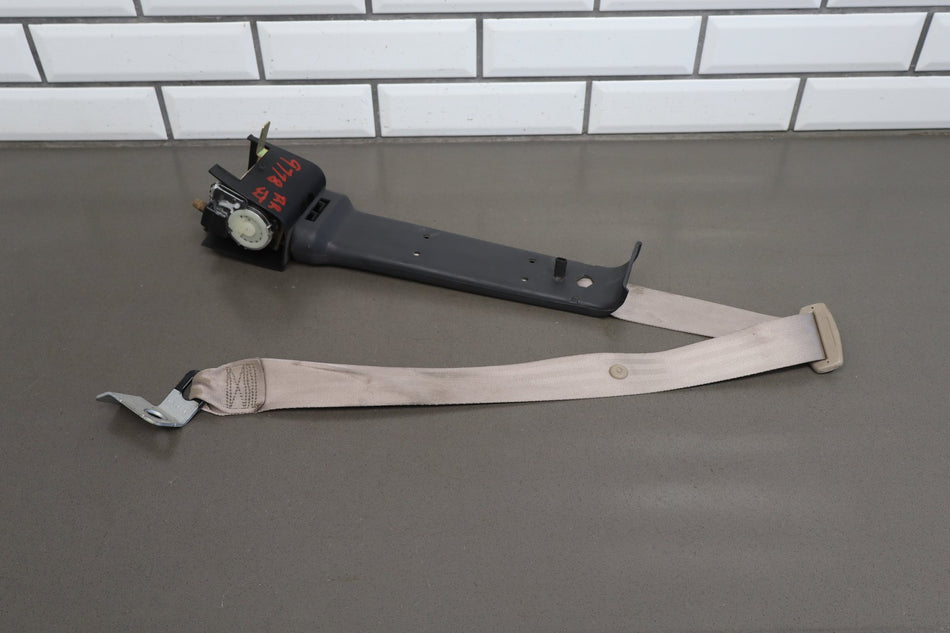 99-04 Mustang Convertible Passenger Right RH Rear Seat Belt Retractor Tan XH