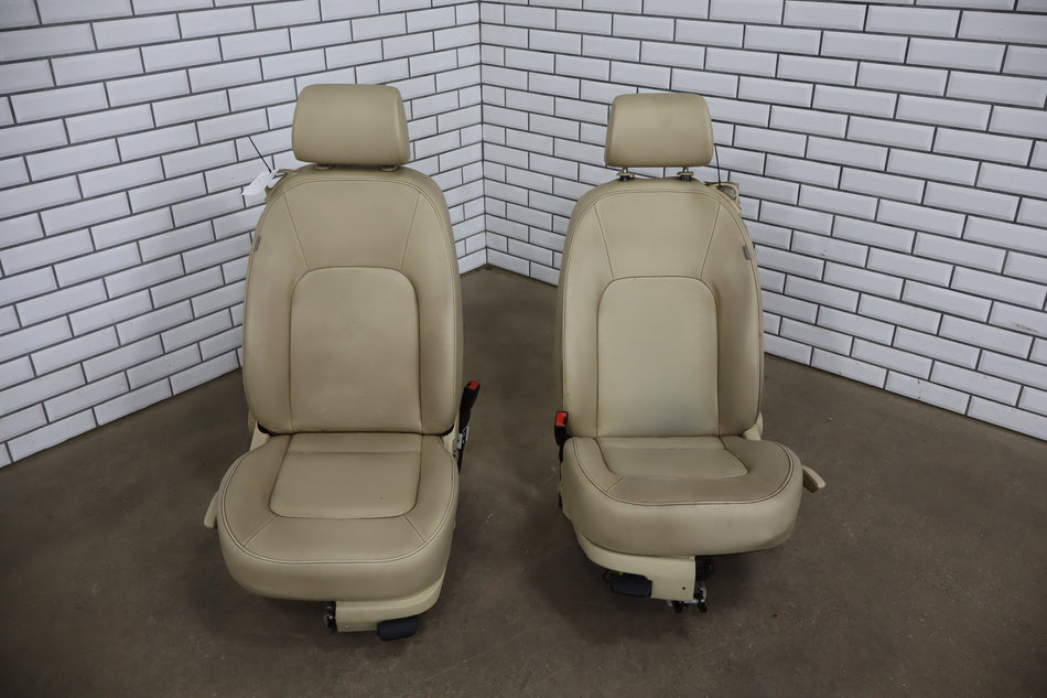 2003-2010 Volkswagen Beetle Convertible Tan Leather Heated Set Set Front/Rear