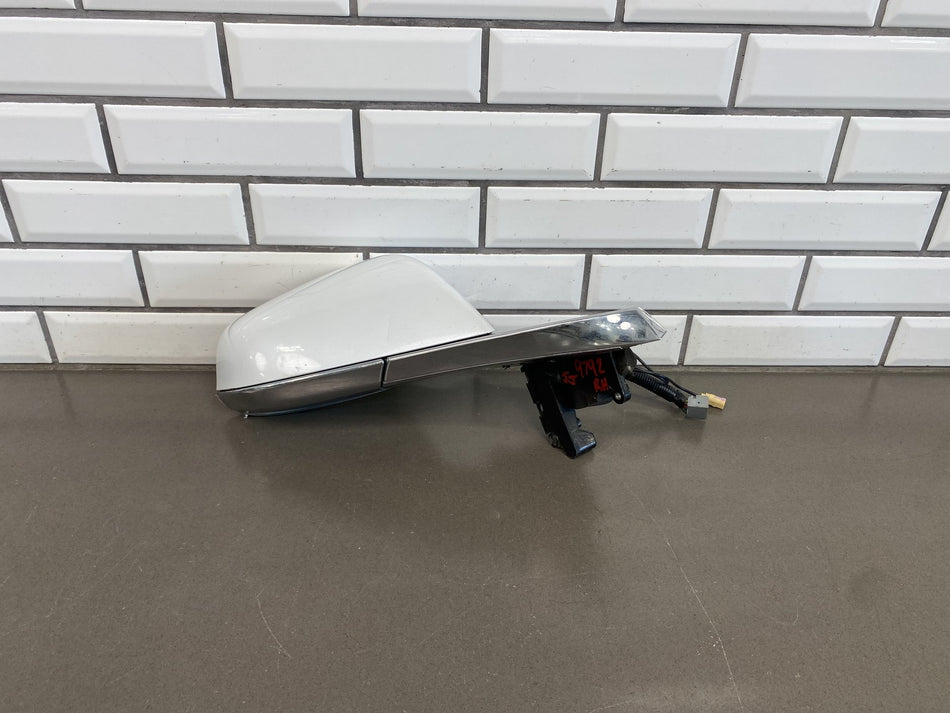 12-20 Tesla Model S Passenger Right RH Door Mirror Solid White SOLW