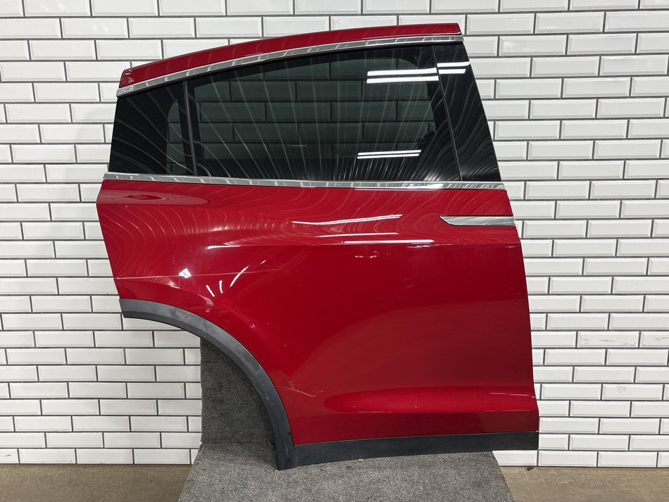 2016-2024 Tesla Model X Rear Right Falcon Door Panel Red PPMR