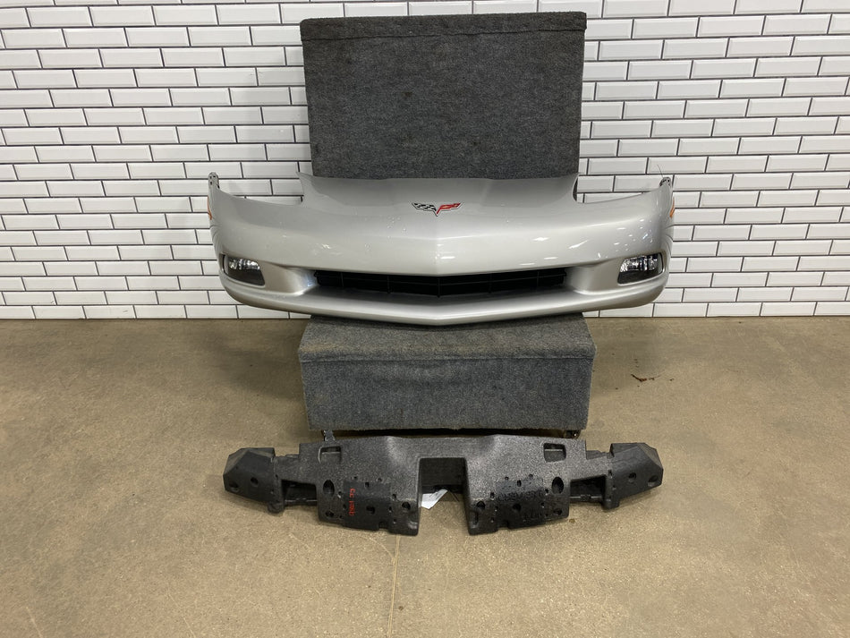 05-09 Chevy Corvette C6 Base Front Bumper Machine Silver 67U