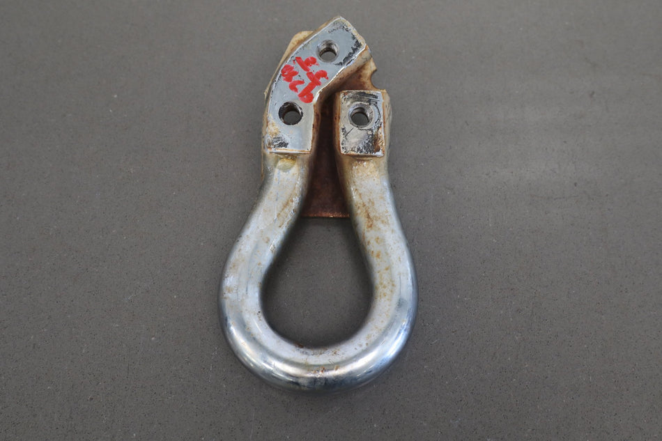 99-07 Ford F250 F350 Super Duty Front Bumper Tow Hooks Pair Chrome OEM Used