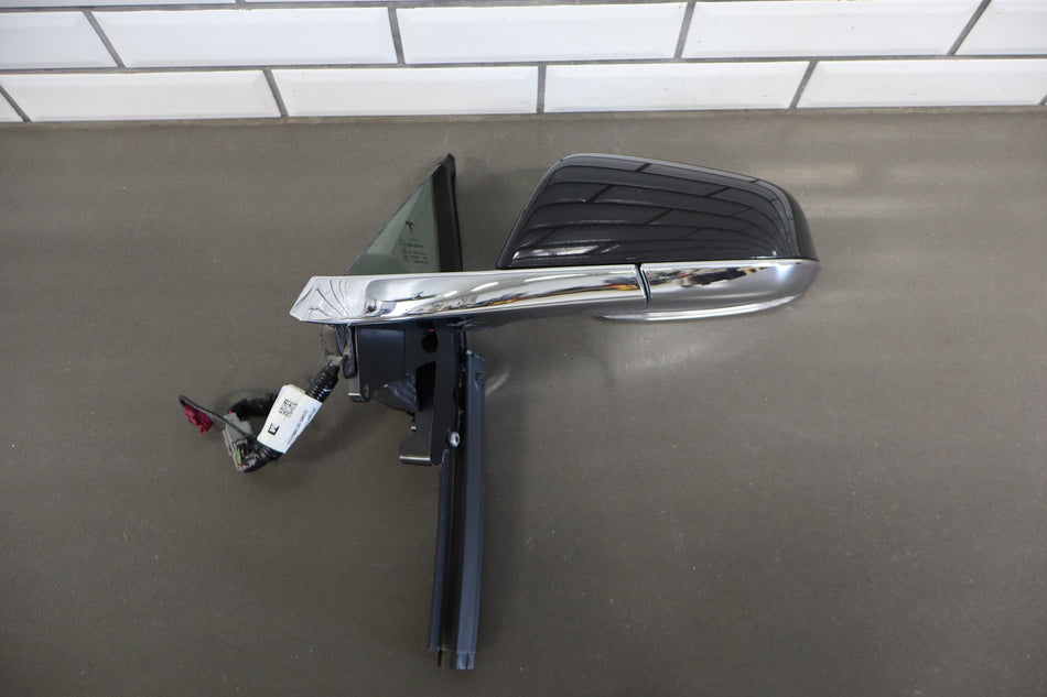 2012-20 OEM Tesla Model S Left Driver Door Exterior Side Mirror Black PBSB