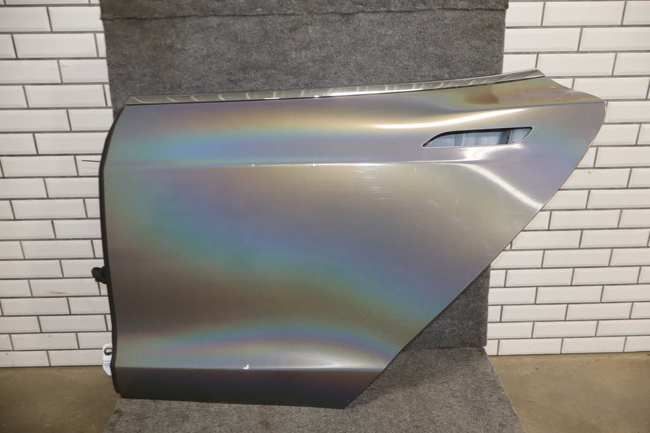 2012-2015 Tesla Model S Left Rear Door Solid White PBCW