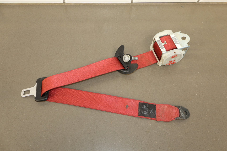 2015-23 Dodge Challenger LH Rear Seat Belt Ruby Red XC OEM