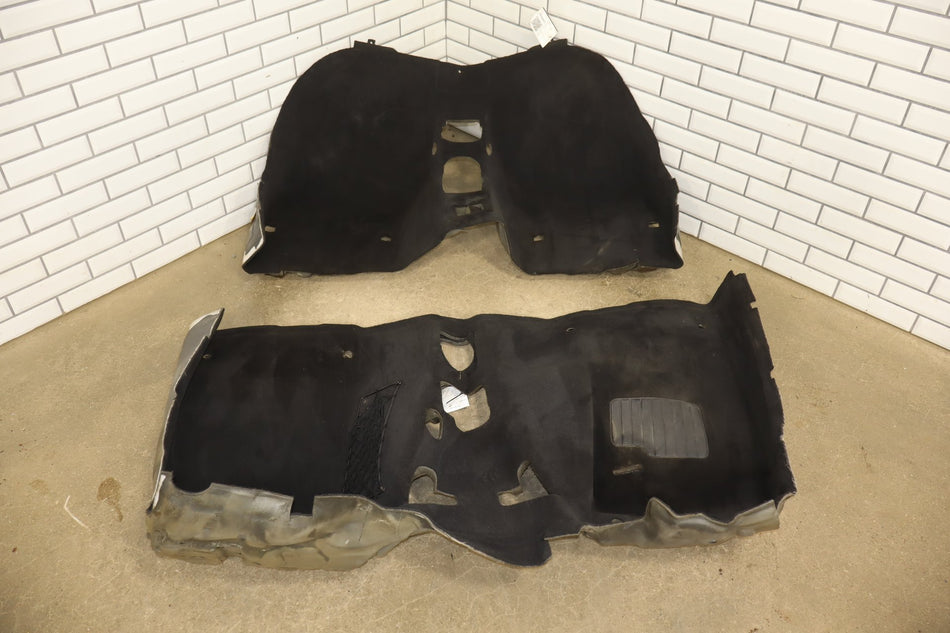 1996-2002 BMW Z3 ROADSTER FRONT &amp; REAR FLOOR MAT CARPET LINER COVER BLACK