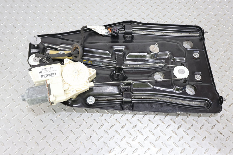 03-10 Bentley Continental GTC Convertible Left Quarter Window Regulator W/Motor