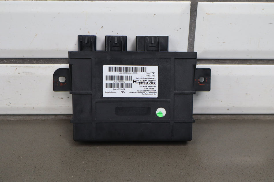 2005-2007 Chevrolet Corvette C6 Body Control Module Keyless Entry 15853335