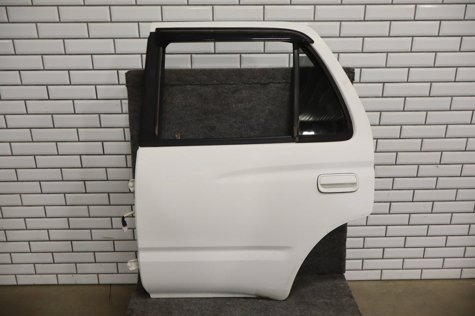 1996-2002 Toyota 4Runner Left Rear Door No Molding White 056