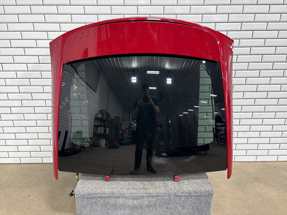 16-20 Tesla Model X Rear Trunk Liftgate Hatch Panel w/ Glass Red PPMR