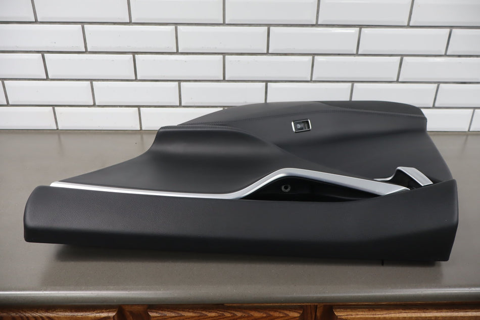 2013 Tesla Model S Right Rear Door Trim Panel Black