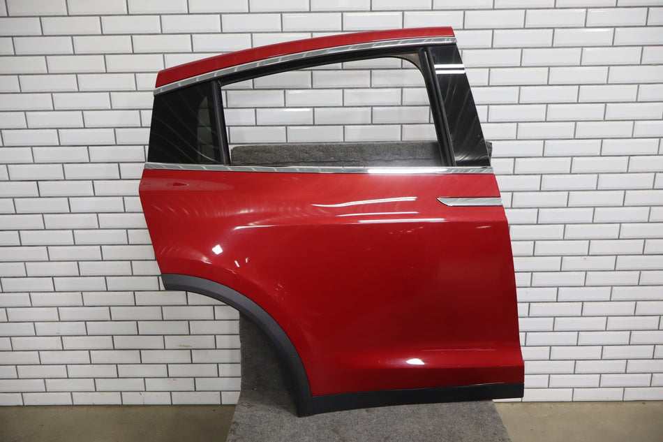 2016-2024 Tesla Model X Rear Right Falcon Door Panel Red PPMR