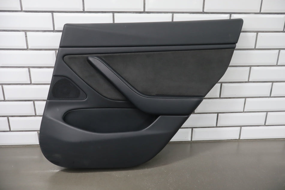 2018 Tesla Model 3 Right Rear Door Panel Black BLK 1090415-01-K