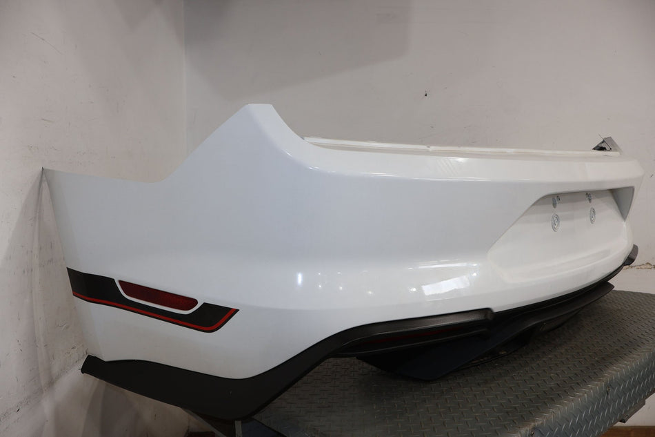 2021 Ford Mustang Rear Bumper White YZ