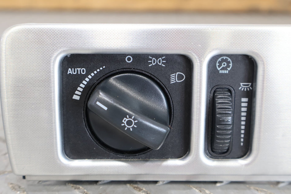 02-05 Ford Thunderbird Headlight Switch Aluminum Bezel