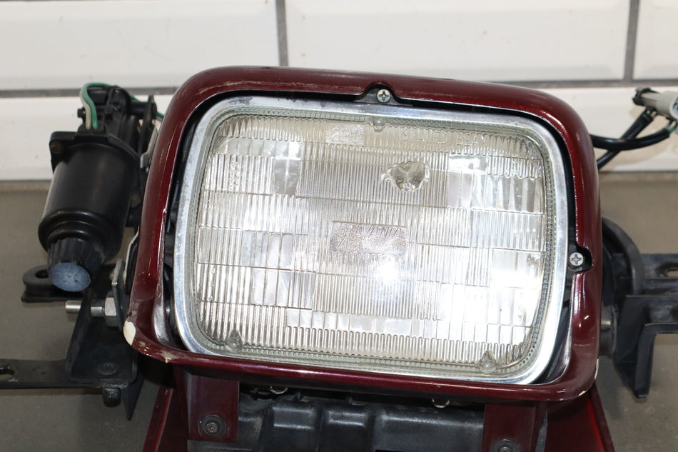 1990-1996 Chevrolet Corvette C4 Left Headlamp W/ Motor Ruby Red