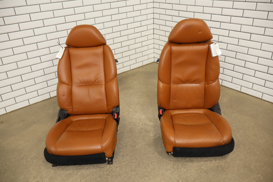 02-06 Lexus SC430 Z40 Leather Seat Set Saddle 21 Power