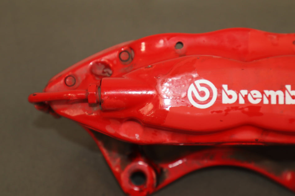 2015-23 Challenger Hellcat LH Rear 4-Piston Brembo Caliper Red