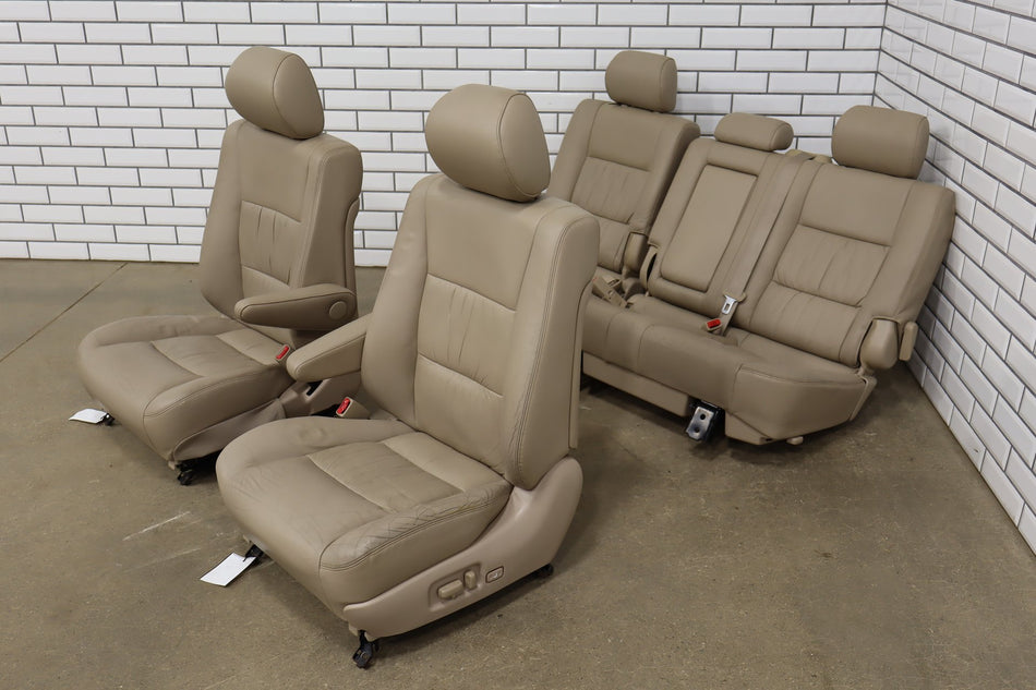 98-02 Toyota Land Cruiser J100 Leather Seats Set (Oak LA40)