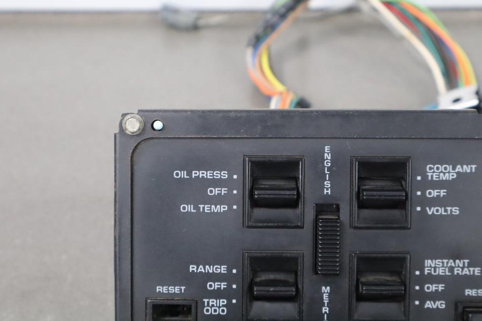 1988-1990 Chevrolet Corvette C4- Dash Information Screen