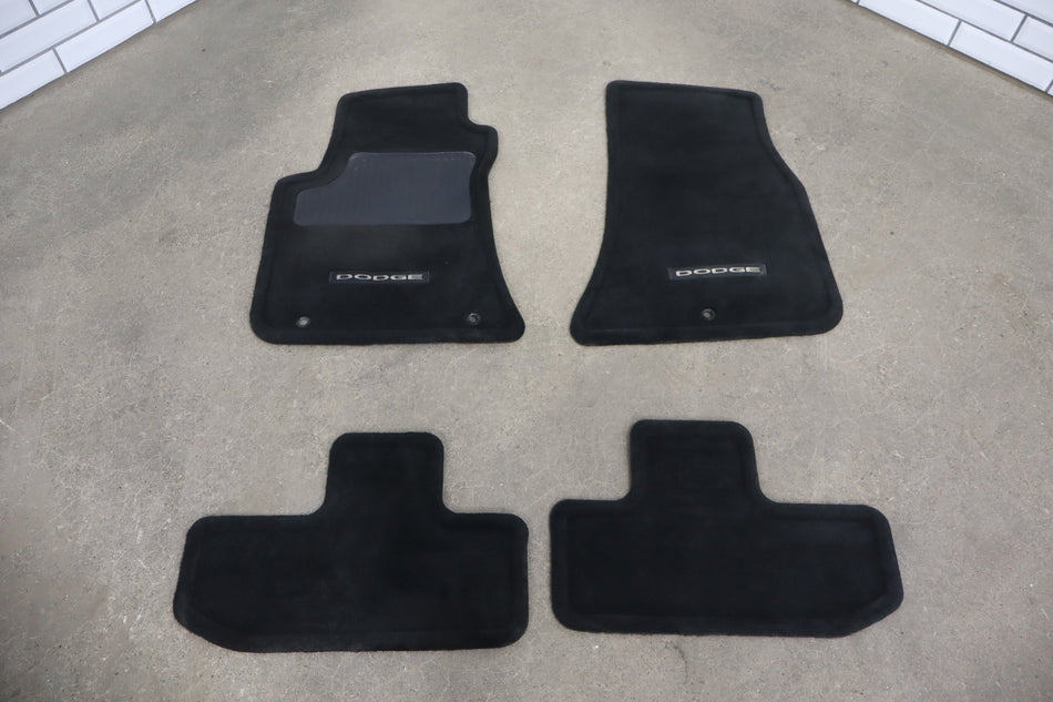 2009-2014 Dodge Challenger Floor Mats OEM Front/Rear Black