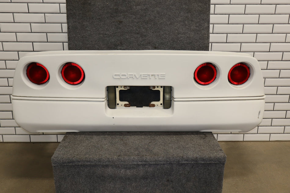 1984-1990 Chevrolet Corvette C4 Rear Bumper Artic White