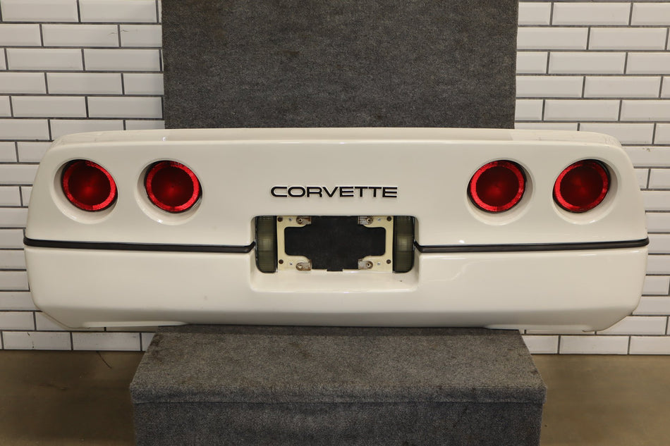 1984-1990 Chevrolet Corvette C4 Rear Bumper White 40