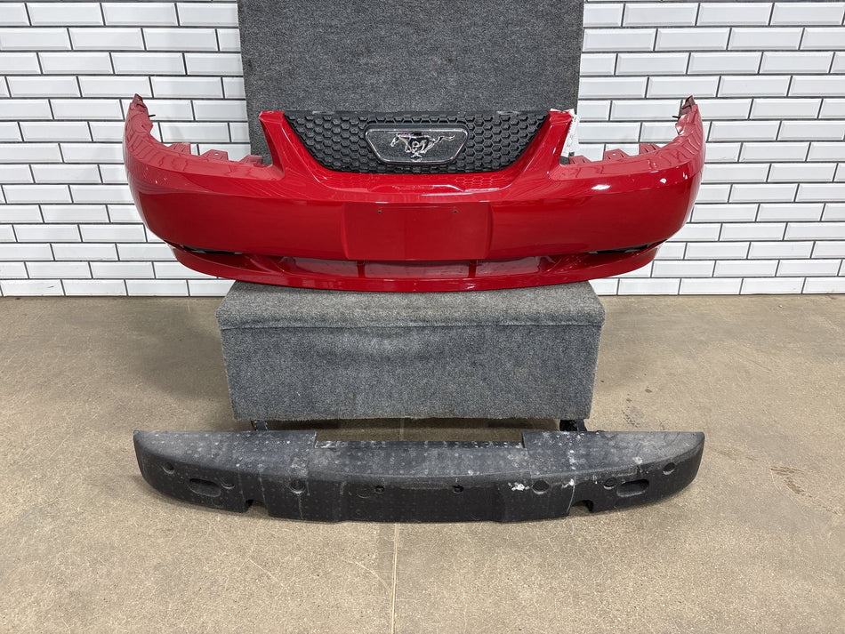 99-04 Ford Mustang GT Front Bumper Cover w/ Grille & Absorber Vermilion Red E8