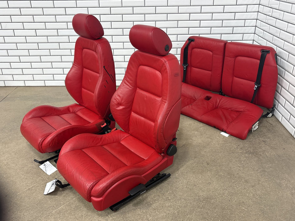 2005 Audi TT Seats Set Magma Red OEM (See Photos)