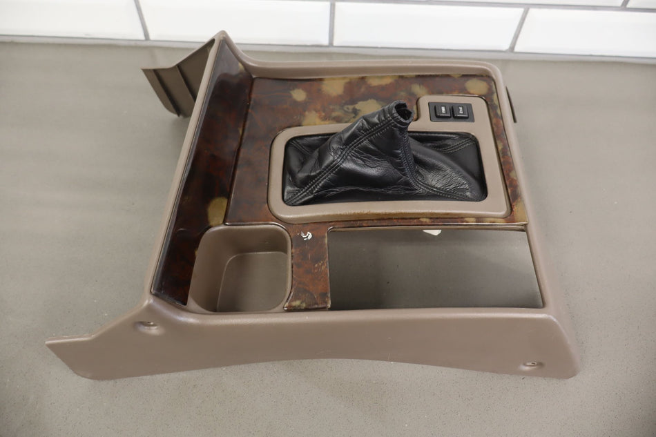 1994-1997 Toyota Land Cruiser Lexus LX450 Front Center Console W/ Wood Trim Oak