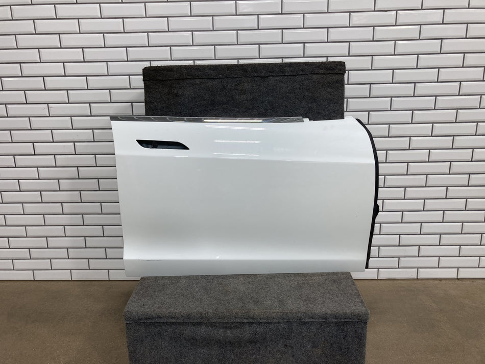 2012-2015 Tesla Model S Passenger Right Front Door Solid White SOLW