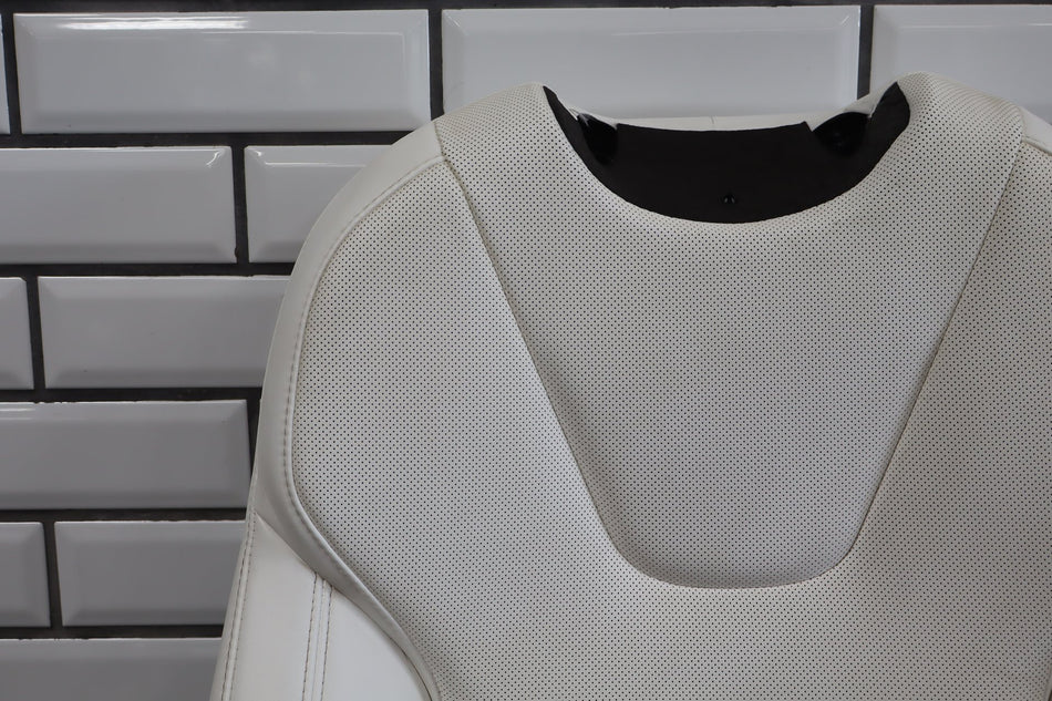 2022-2026 Tesla Model S White Leather Passenger Seat Back Foam Assembly