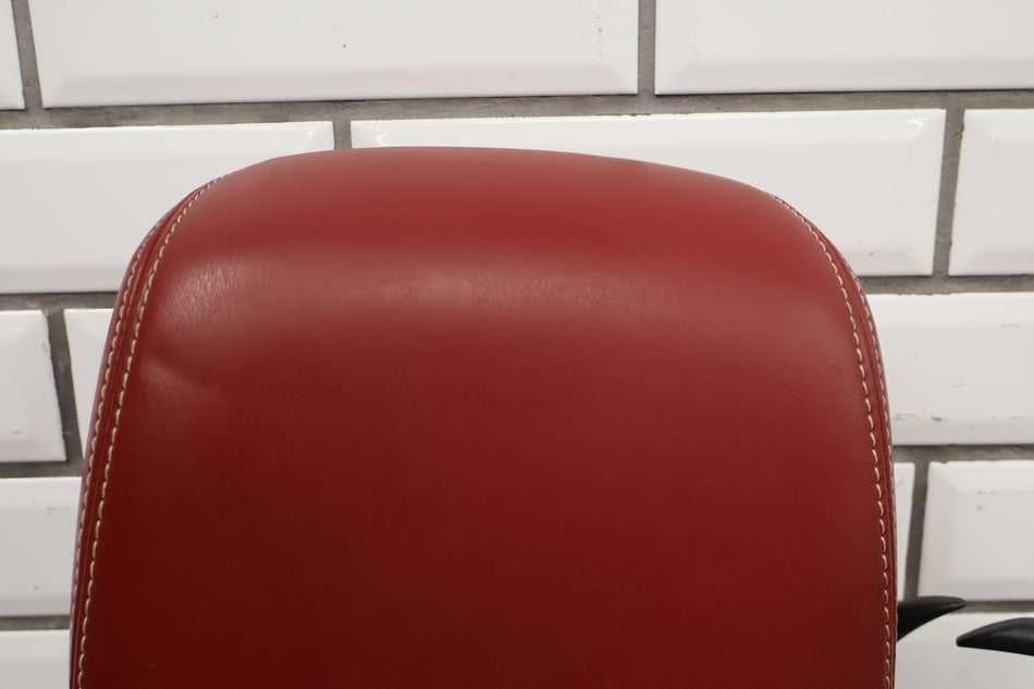 11-14 Dodge Challenger LH Front Headrest Red