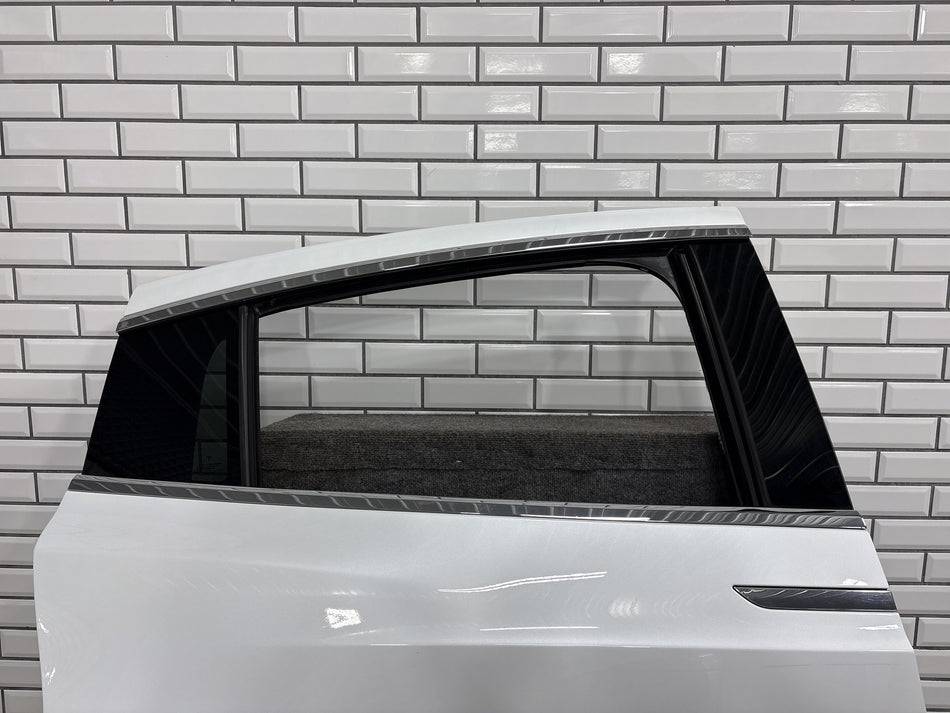 2016-2024 Tesla Model X Rear Right Falcon Door Panel Pearl White PPSW