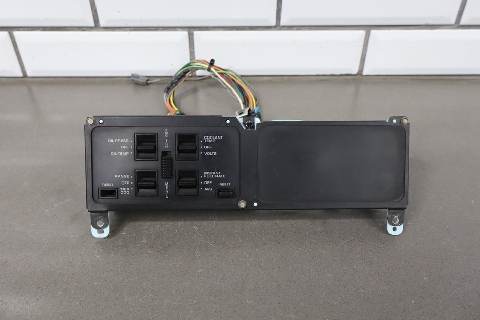 1988-1990 Chevrolet Corvette C4- Dash Information Screen