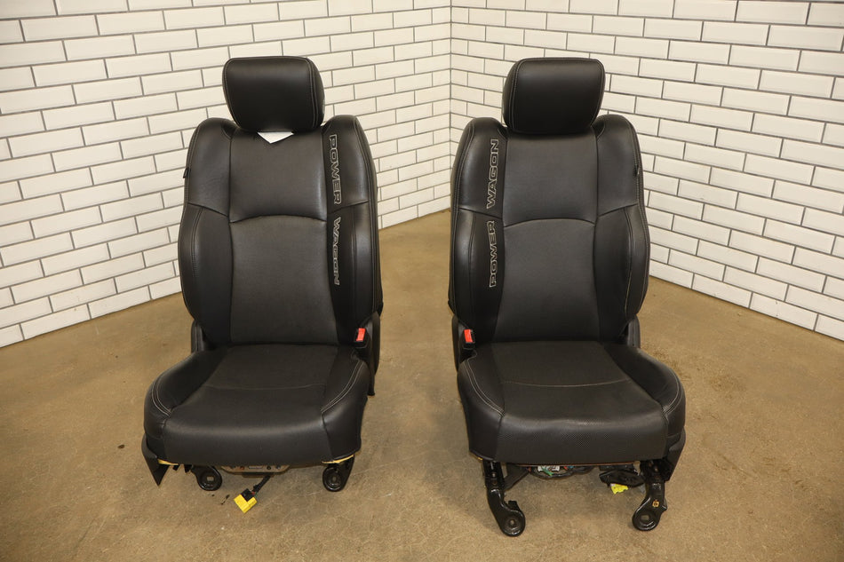 2017 Ram 2500 Power Wagon Leather Seats Set Diesel Gray X8