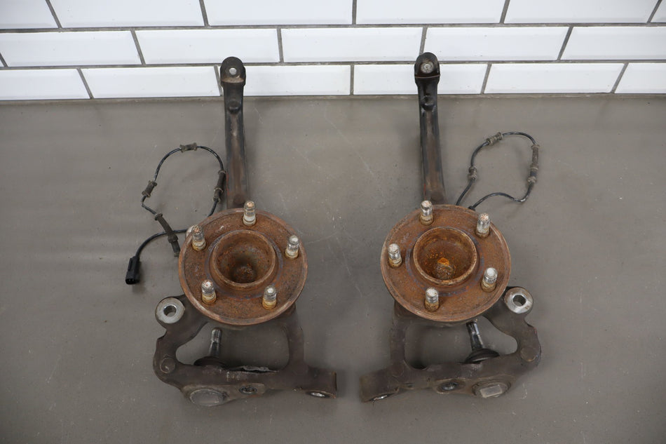 2015-23 Challenger Hellcat Front Spindle Knuckle Pair Hubs ABS