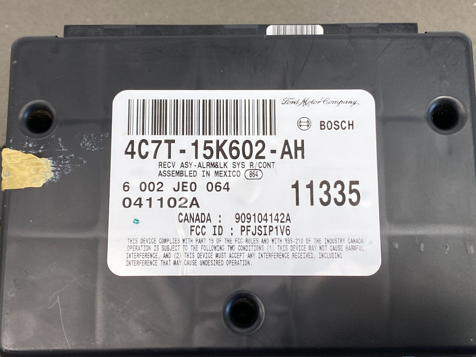05-07 Ford F250 F350 Super Duty Keyless Entry Anti Theft Module 4C7T-15K602-AH