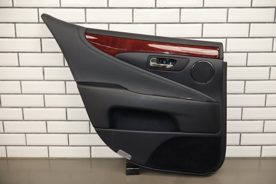 2007-09 Lexus LS460 SWB Left Rear Door Panel Black 20