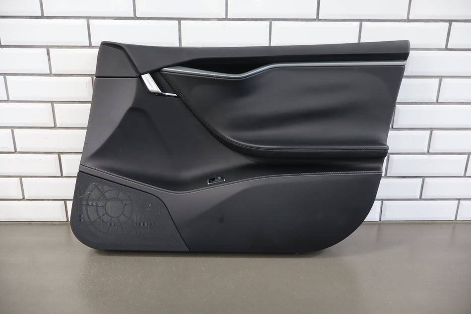2017 Tesla Model S 75D Right Front Door Trim Panel Black