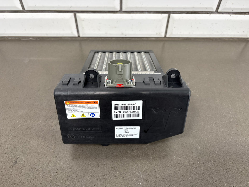 16-21 Tesla Model X Rear Cabin PTC Electric Air Heater Assembly 1035327-00-D OEM