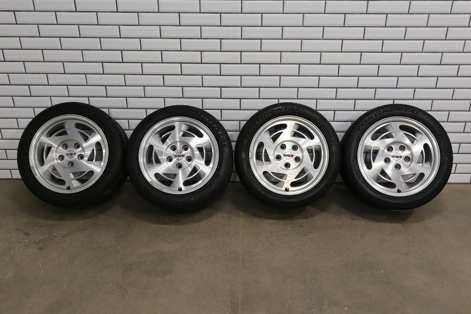 1990 Chevrolet Corvette C4 17x9.5" Salad Shooter Wheel & Tire Set