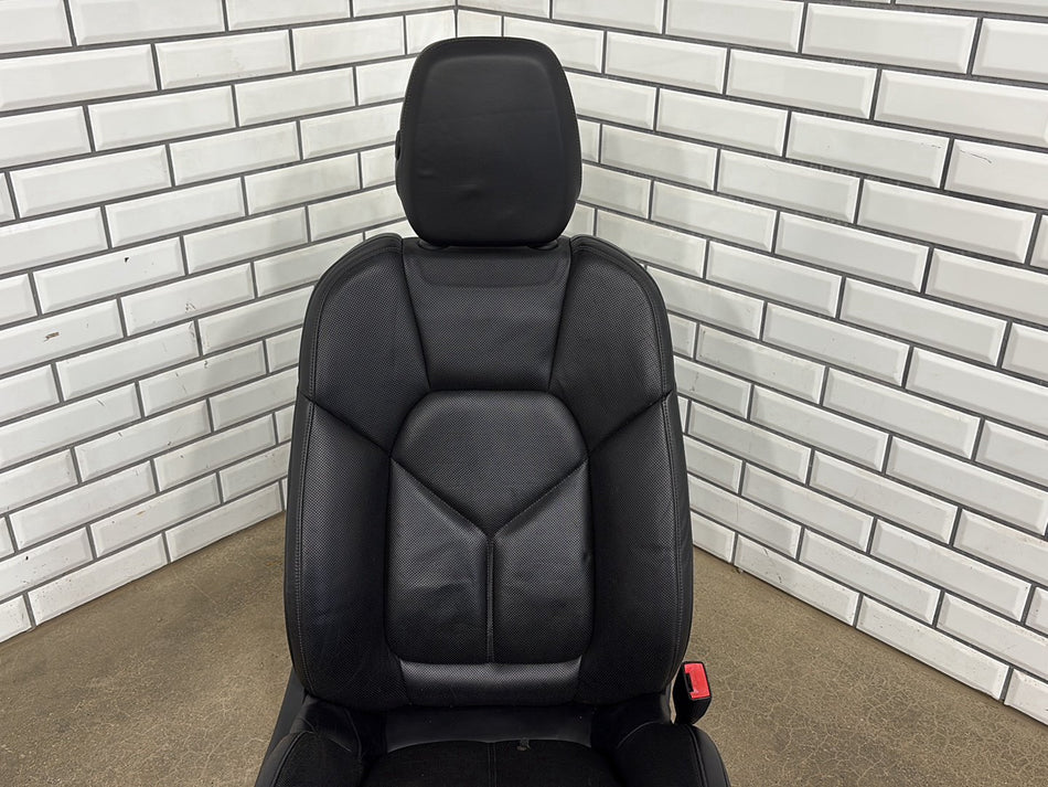 2011-2018 Porsche Cayenne Right Front Seat Leather Black MA