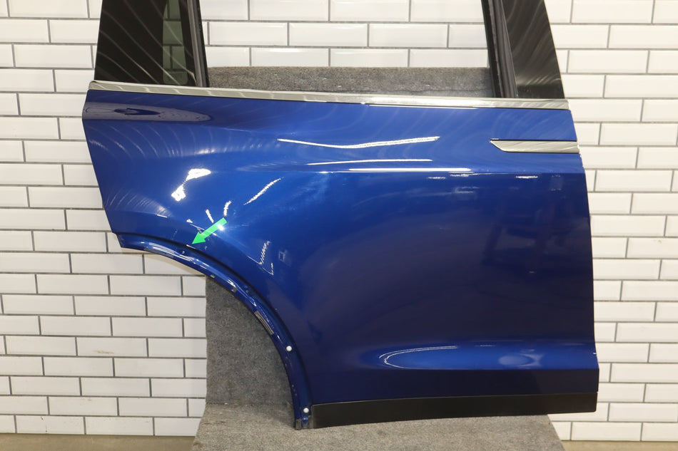 2016-2024 Tesla Model X Rear Right Falcon Door Panel Deep Blue Metallic PPSB