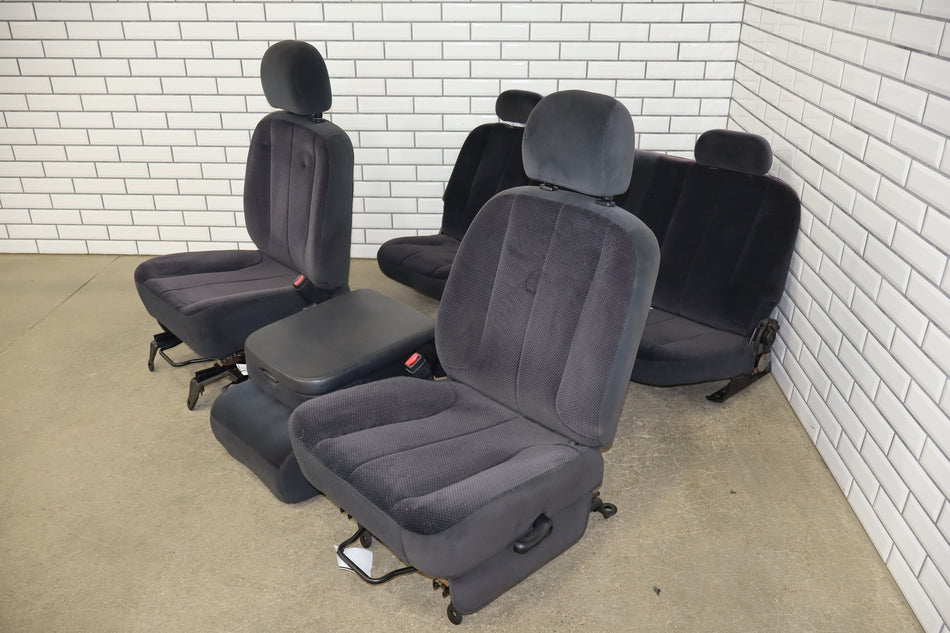 02-08 Dodge Ram 3rd Gen Extended Cab Cloth Set Dark Slate Gray DV
