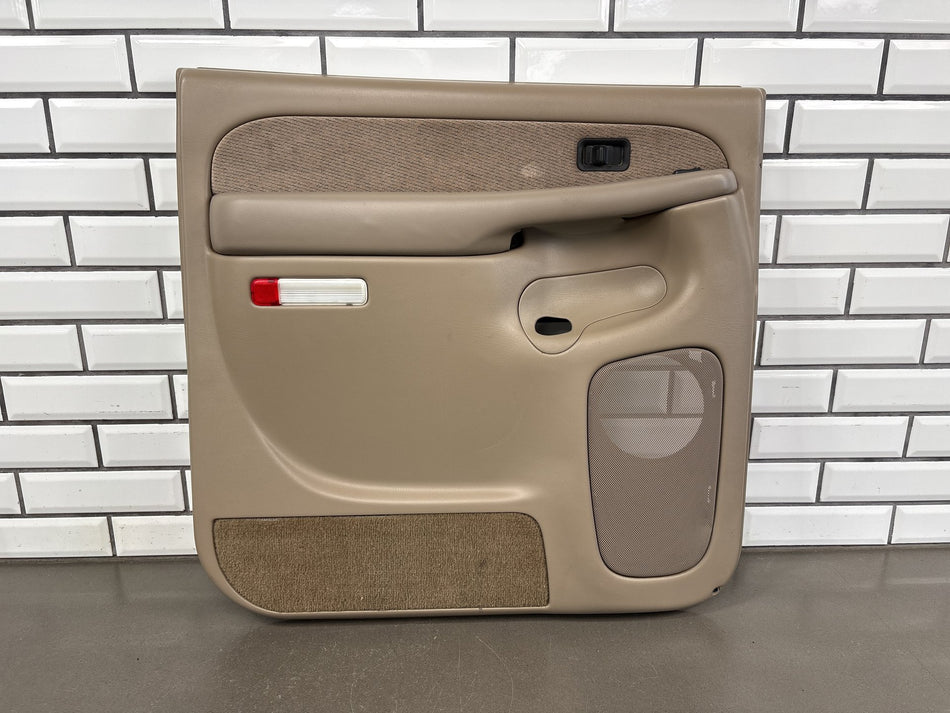 2002 GMC Sierra 2500 Left Rear Door Panel Neutral 52D