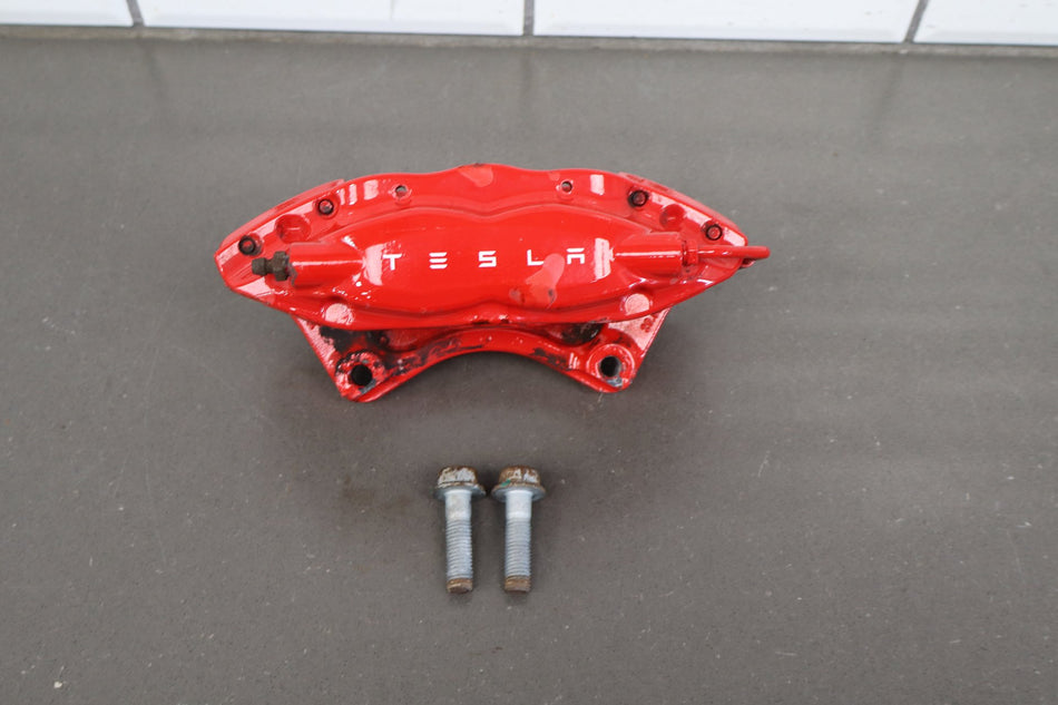 12-20 OEM Tesla Model S X Rear Left Driver Side Brake Caliper Brembo 4 Piston